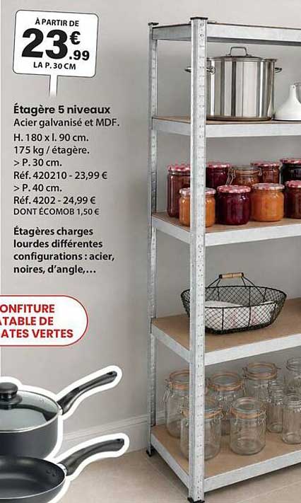 Étagère 5 niveaux