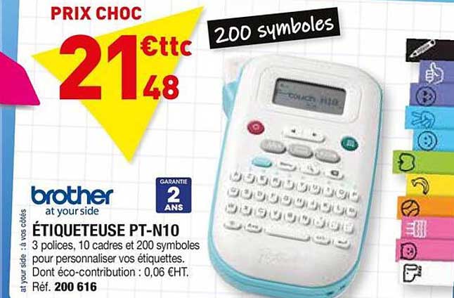 ÉTIQUETEUSE PT-N10