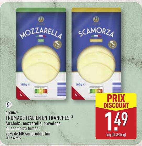 FROMAGE ITALIEN EN TRANCHES(C)