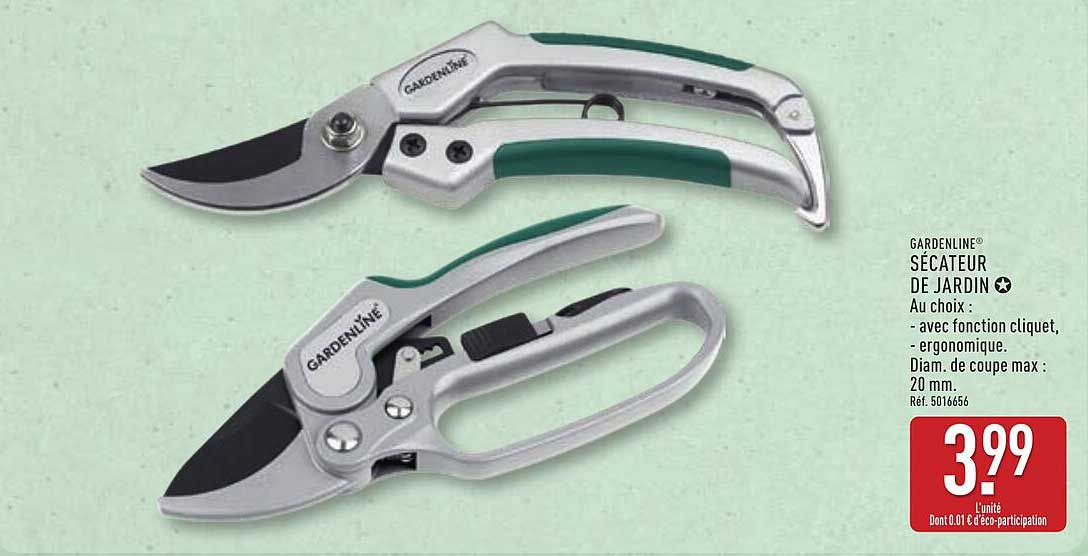 GARDENLINE® SÉCATEUR DE JARDIN
