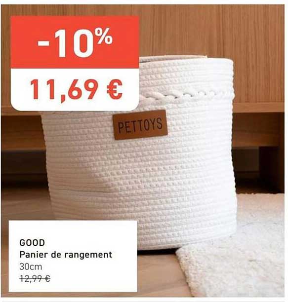 GOOD Panier de rangement 30cm