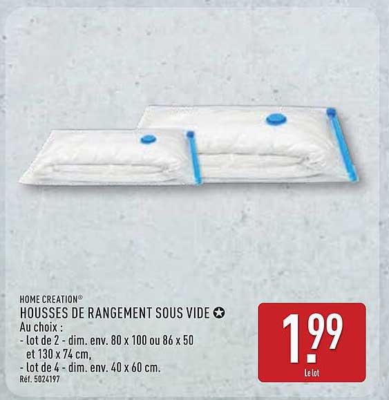 HOUSSES DE RANGEMENT SOUS VIDE