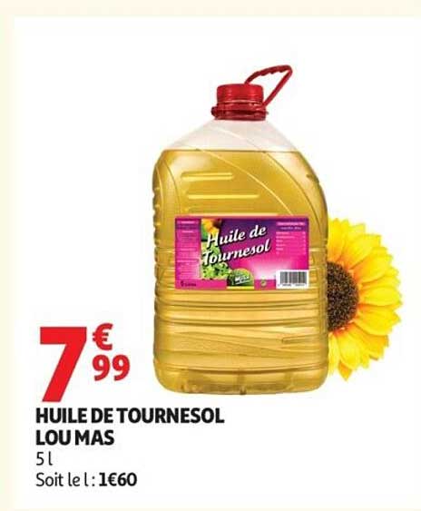 HUILE DE TOURNESOL LOU MAS 5 L