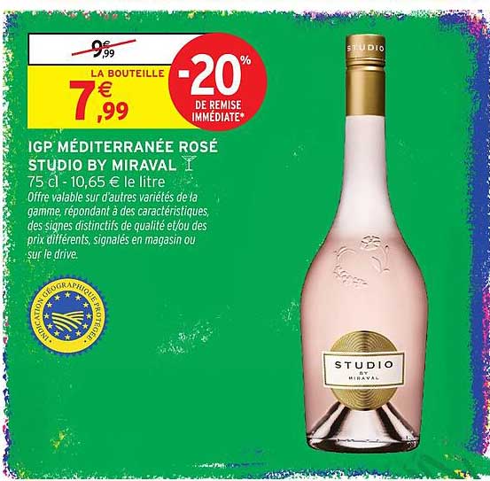 IGP MÉDITERRANÉE ROSÉ STUDIO BY MIRAVAL
