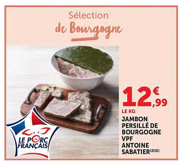JAMBON PERSILLÉ DE BOURGOGNE VPF ANTOINE SABATIER