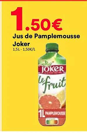 Jus de Pamplemousse Joker