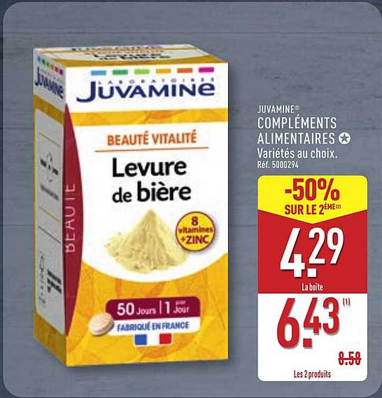 JUVAMINE® COMPLÉMENTS ALIMENTAIRES Variétés au choix.