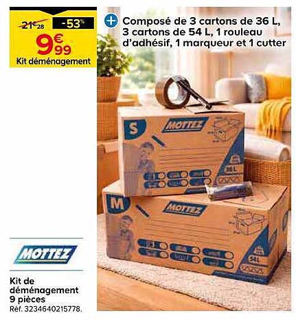Kit de déménagement 9 pièces