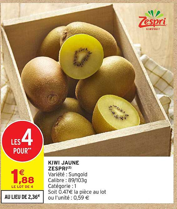 KIWI JAUNE ZESPRI