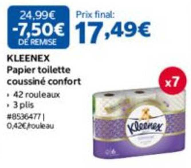 KLEENEX Papier toilette coussiné confort