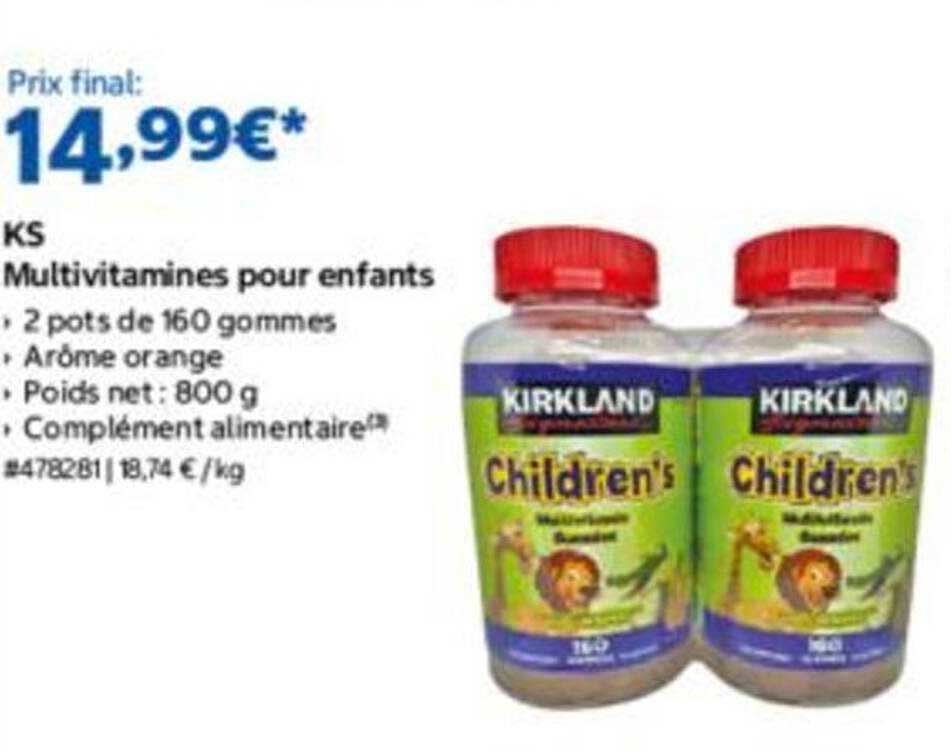 KS Multivitamines pour enfants