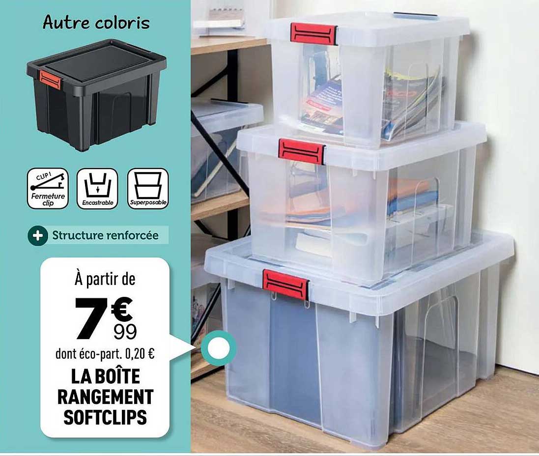 LA BOÎTE RANGEMENT SOFTCLIPS