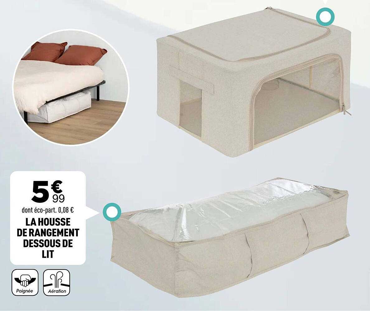 LA HOUSSE DE RANGEMENT DESSOUS DE LIT