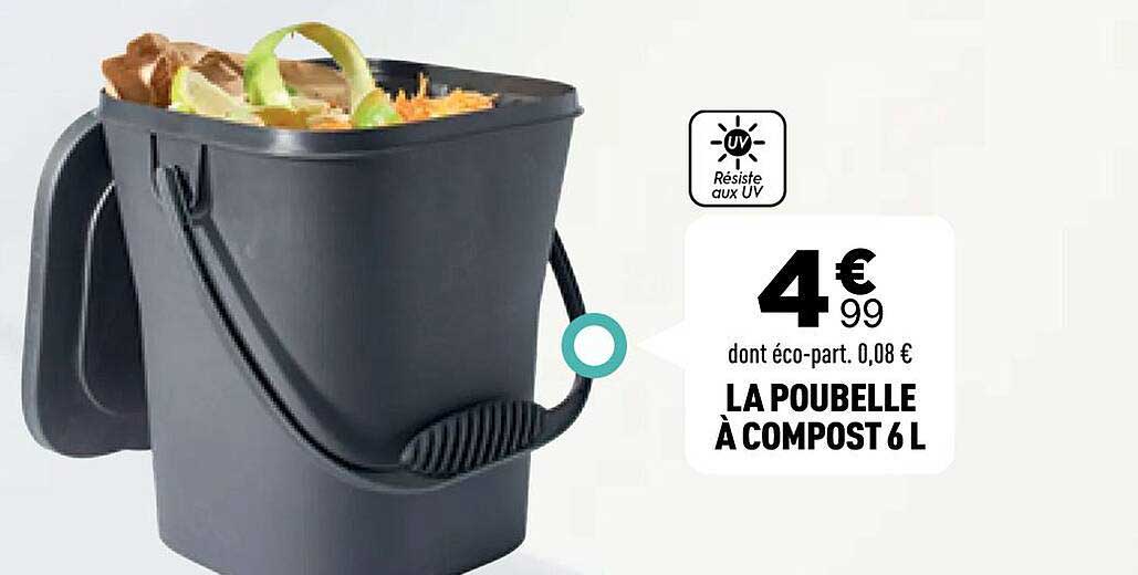 LA POUBELLE À COMPOST 6 L