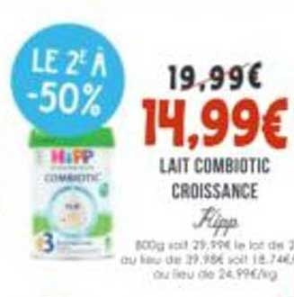 LAIT COMBIO TIC CROISSANCE Hipp