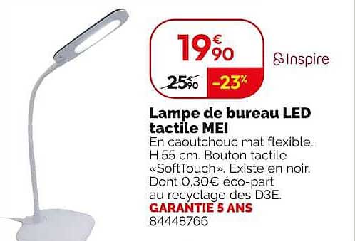 Lampe de bureau LED tactile MEI