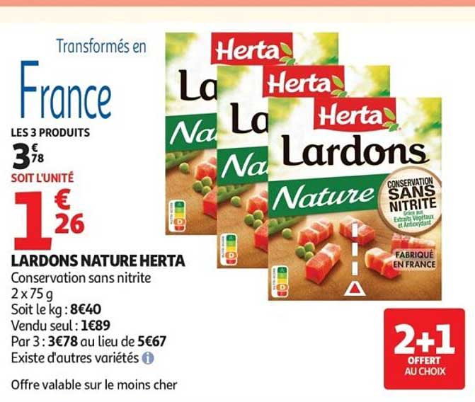 LARDONS NATURE HERTA