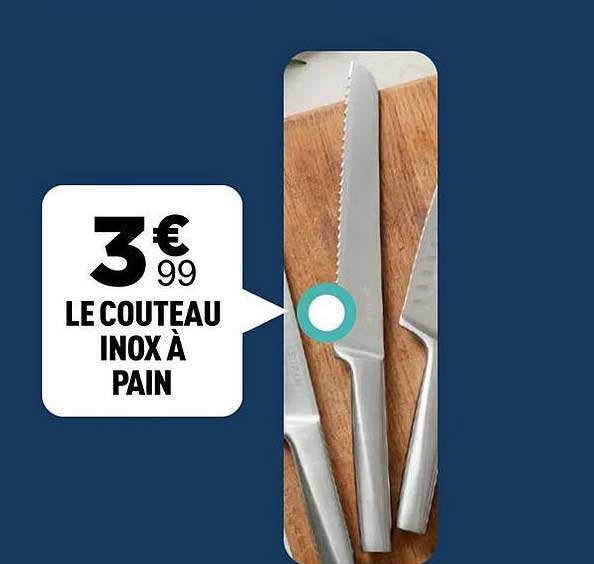 LE COUTEAU INOX À PAIN