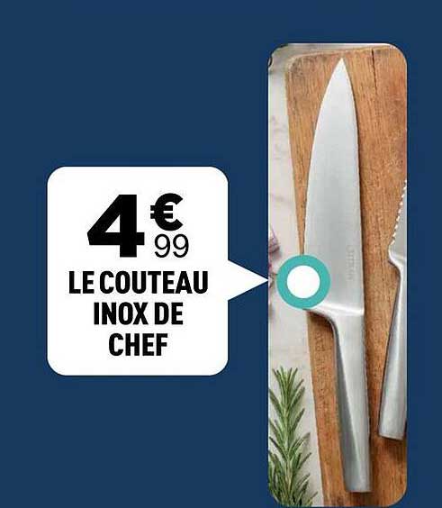 LE COUTEAU INOX DE CHEF