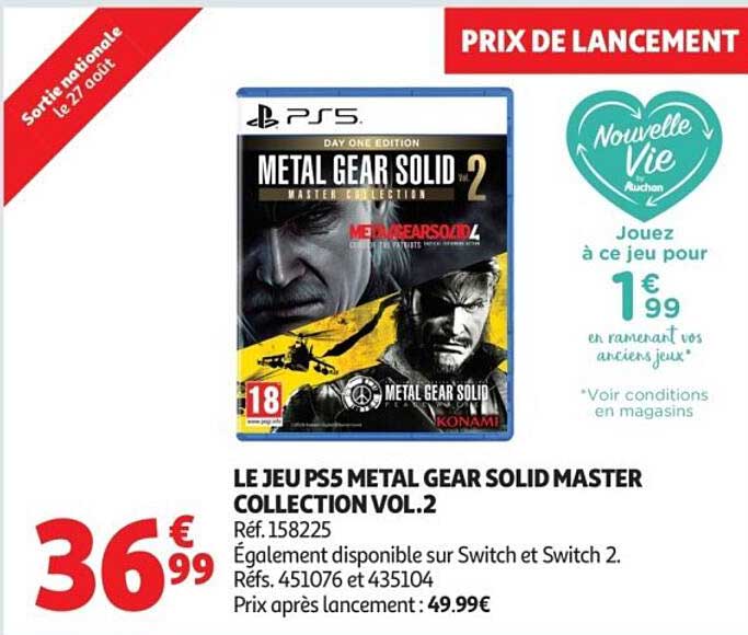 LE JEU PS5 METAL GEAR SOLID MASTER COLLECTION VOL.2