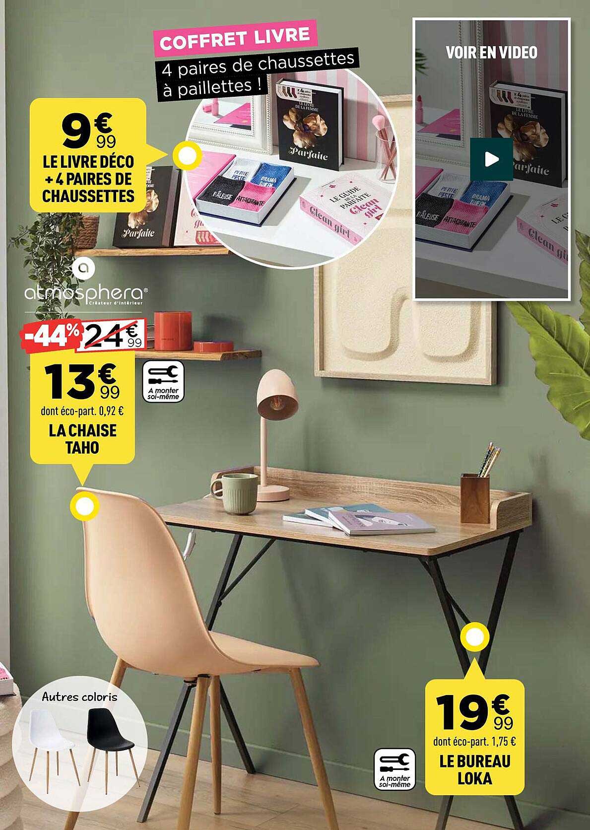 LE LIVRE DÉCO + 4 PAIRES DE CHAUSSETTES
