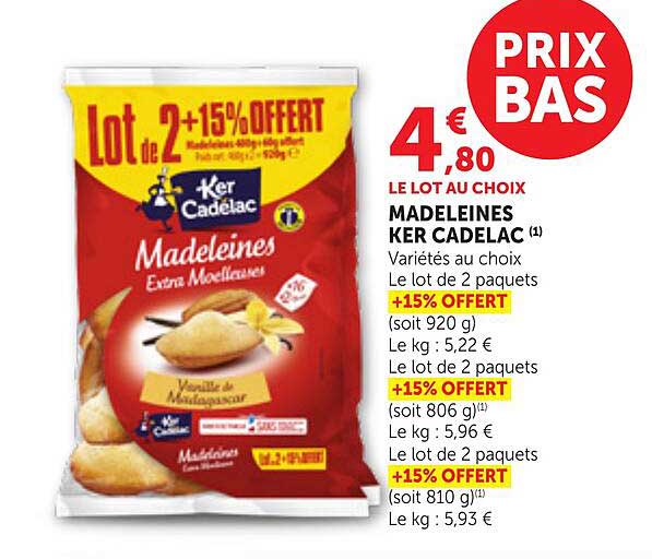 LE LOT AU CHOIX MADELEINES KER CADELAC (1)