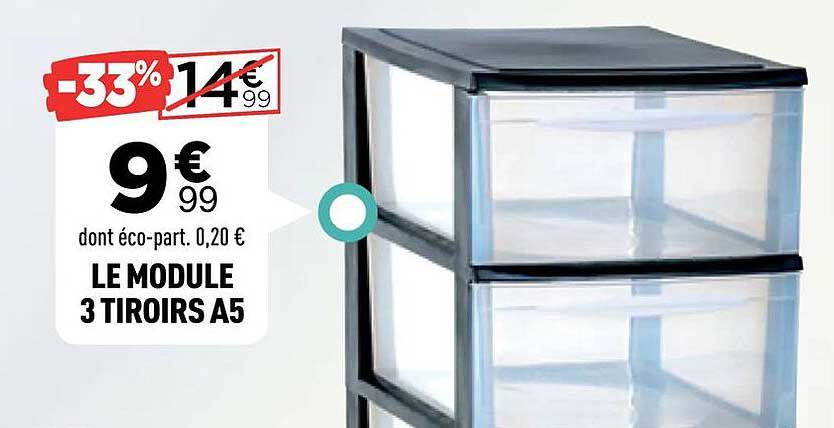 LE MODULE 3 TIROIRS A5
