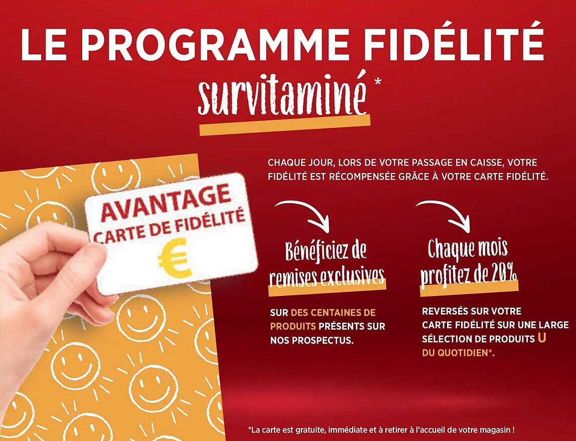 LE PROGRAMME FIDÉLITÉ survitaminé*