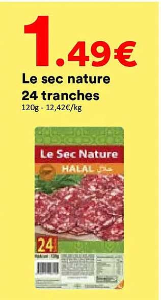 Le sec nature 24 tranches