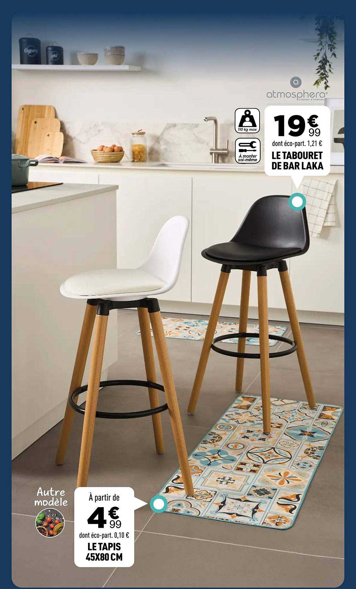 LE TABOURET DE BAR LAKA