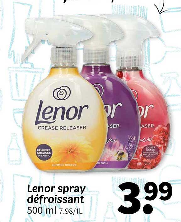 Lenor spray défroissant