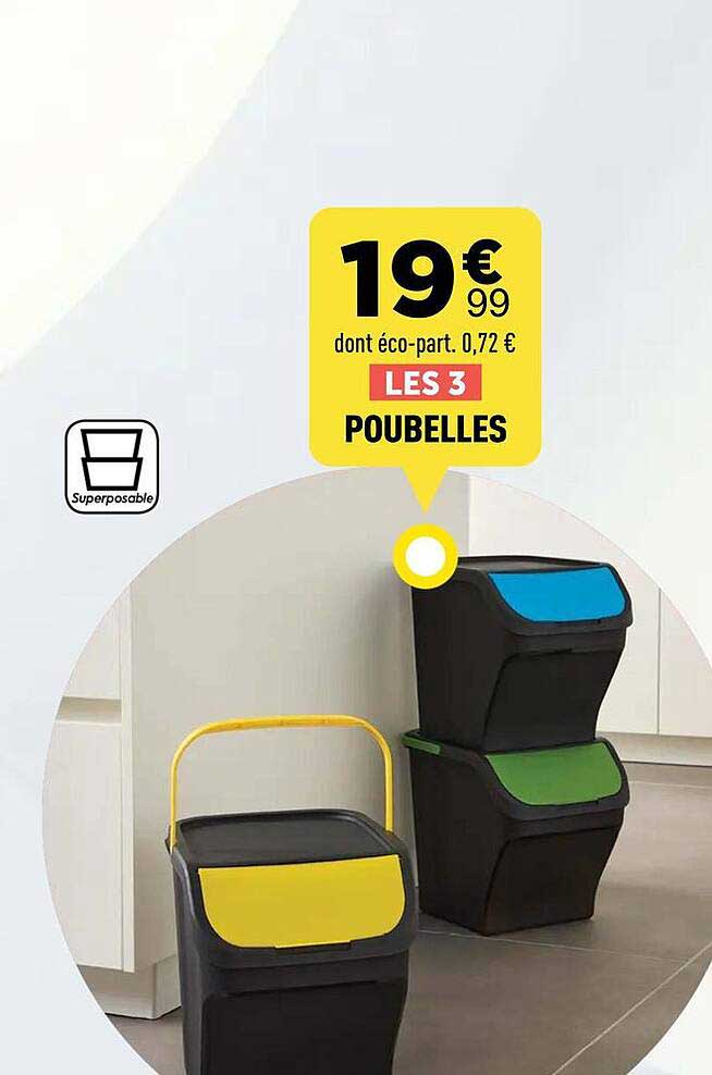 LES 3 POUBELLES