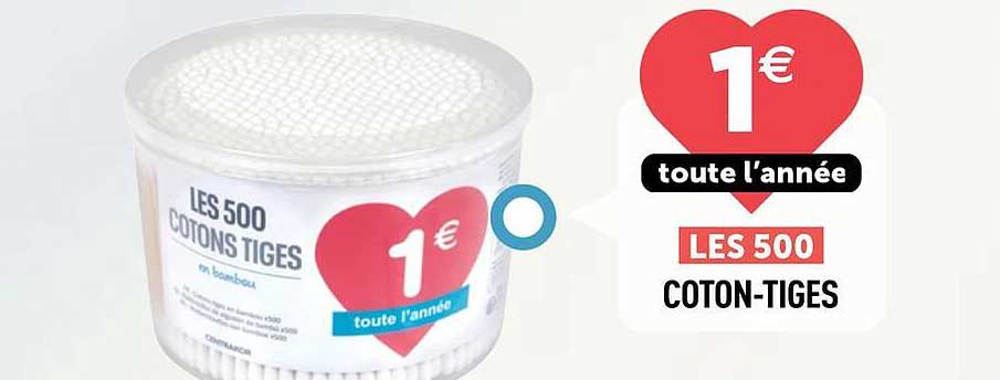 LES 500 COTON-TIGES