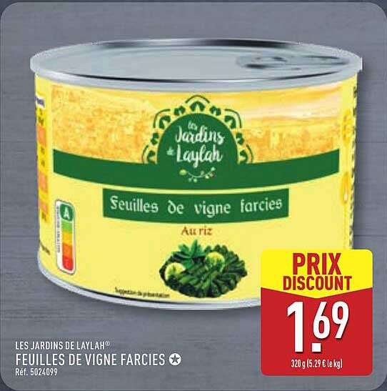 LES JARDINS DE LAYLAH® FEUILLES DE VIGNE FARCIES