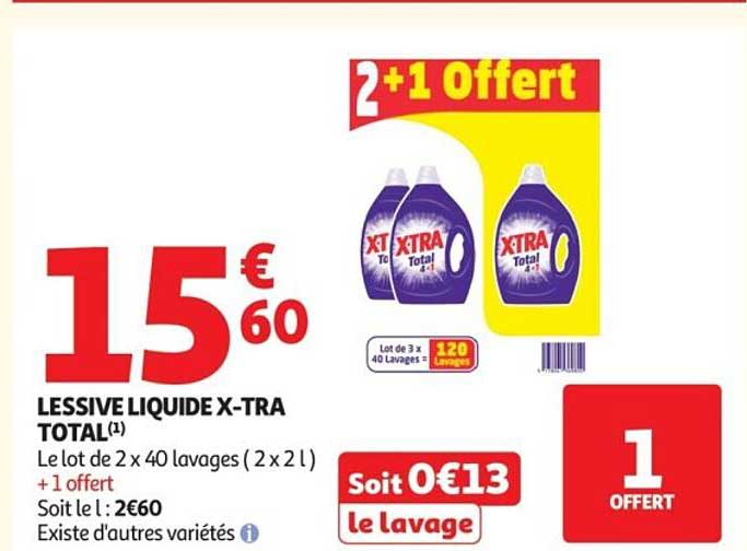 LESSIVE LIQUIDE X-TRA TOTAL(1)