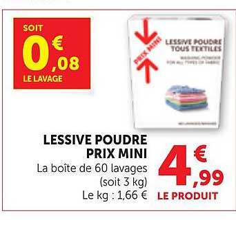 LESSIVE POUDRE PRIX MINI