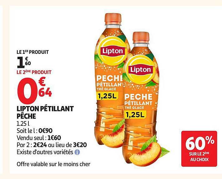LIPTON PÉTILLANT PÊCHE