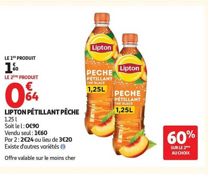 LIPTON PÉTILLANT PÊCHE