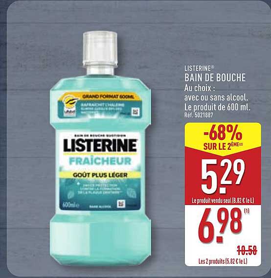 LISTERINE BAIN DE BOUCHE