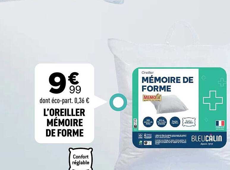 L’OREILLER MÉMOIRE DE FORME