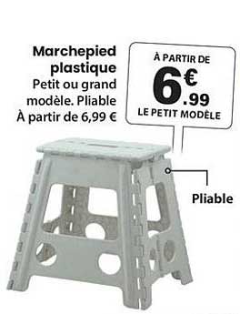 Marchepied plastique Peti ou grand modèle. Pliable À partir de 6,99 €