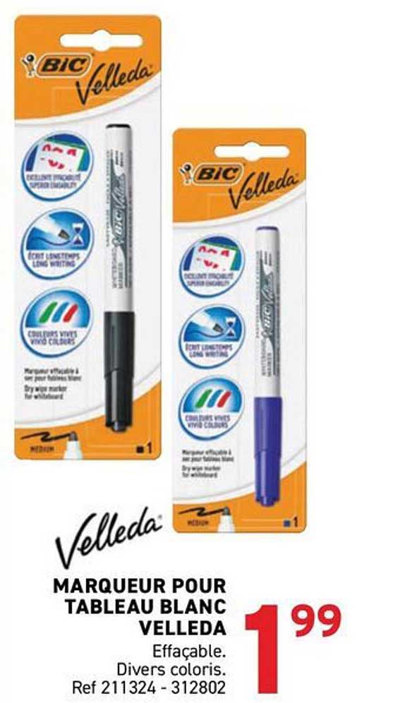 MARQUEUR POUR TABLEAU BLANC VELLEDA