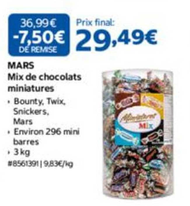 MARS Mix de chocolats miniatures