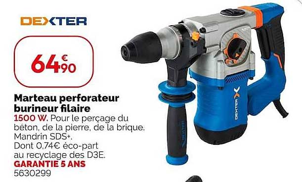 Marteau perforateur burineur Filaire