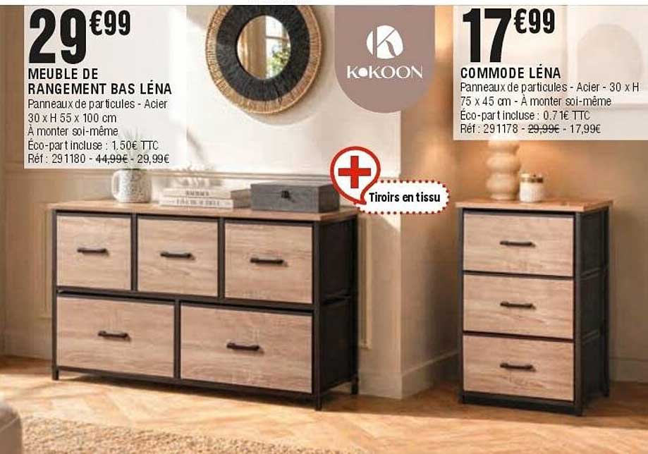 MEUBLE DE RANGEMENT BAS LÉNA