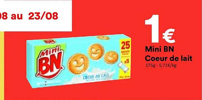 Mini BN Coeur de lait