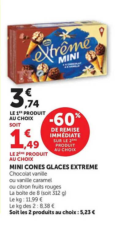 MINI CONES GLACES EXTREME
