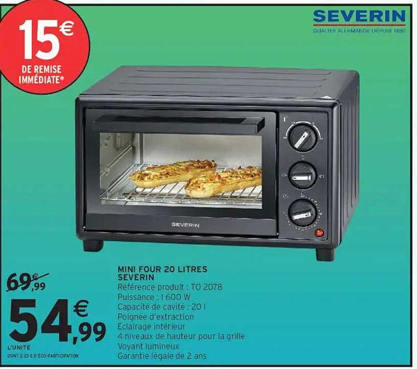 MINI FOUR 20 LITRES SEVERIN