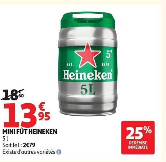 MINI FÛT HEINEKEN 5 l