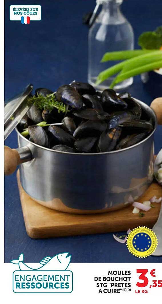 MOULES DE BOUCHOT STG "PRETES A CUIRE"(5)(D)